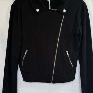 Candie's Black Asymmetrical Leather Jacket